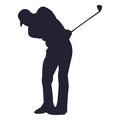 Golfer silhouette